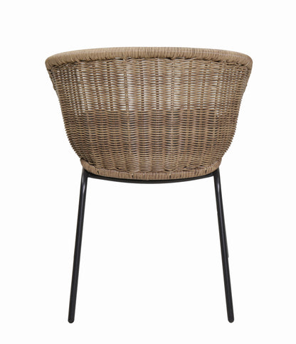 Yellow Steel Patio Bucket Chairs - Set of 2