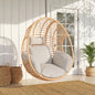 Outdoor Wicker Swing Egg Chair Natural Color-Seat Part Only