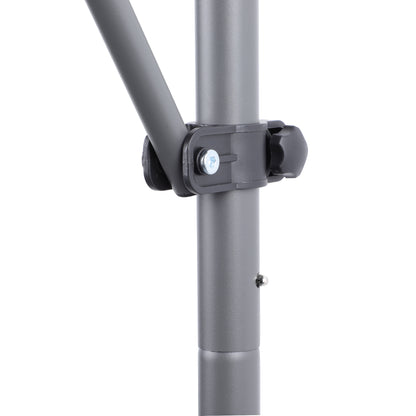 Weather-Ready Grey Retractable Awning - 78" Patio Shade