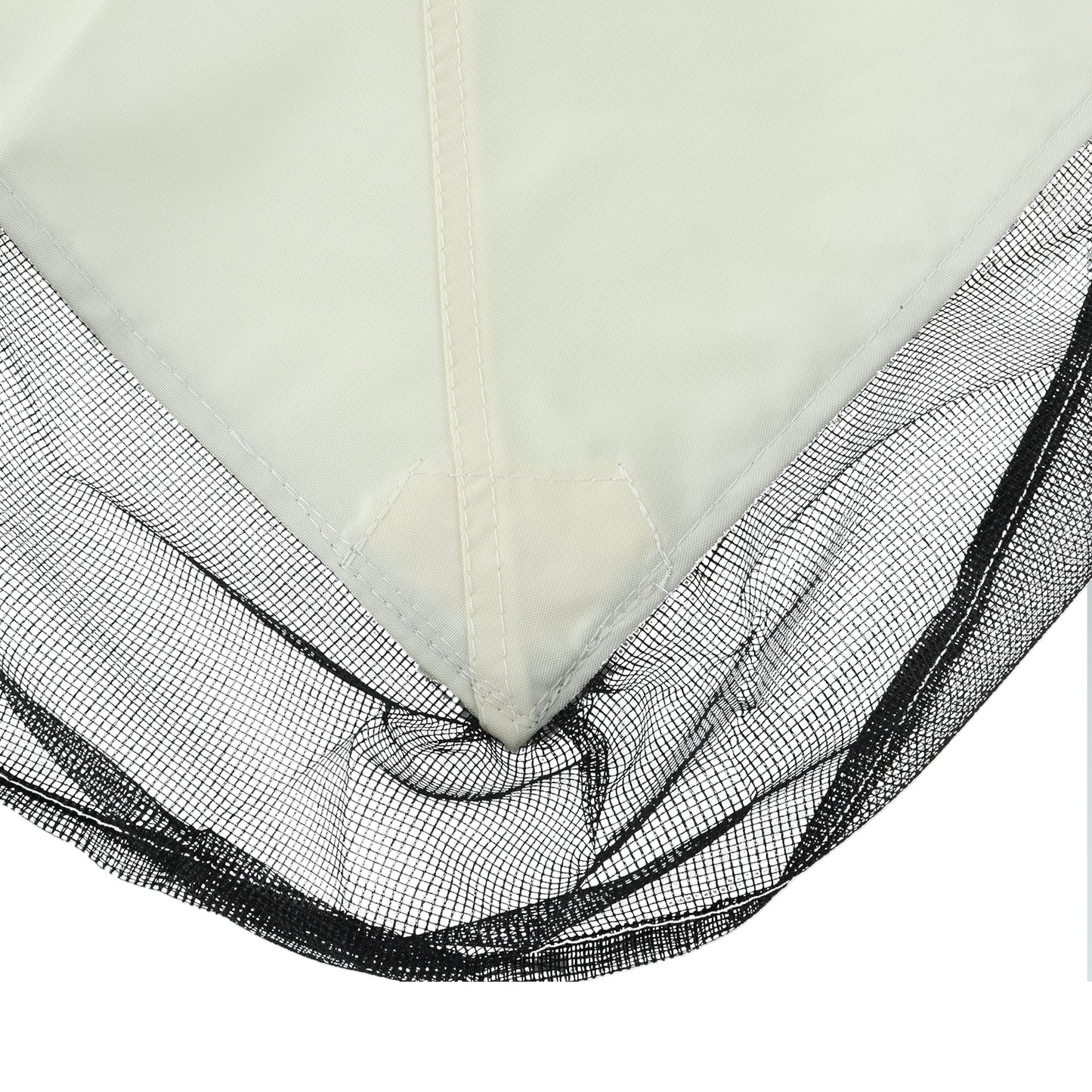 White Fabric Gazebo Canopy Replacement Top 10x12