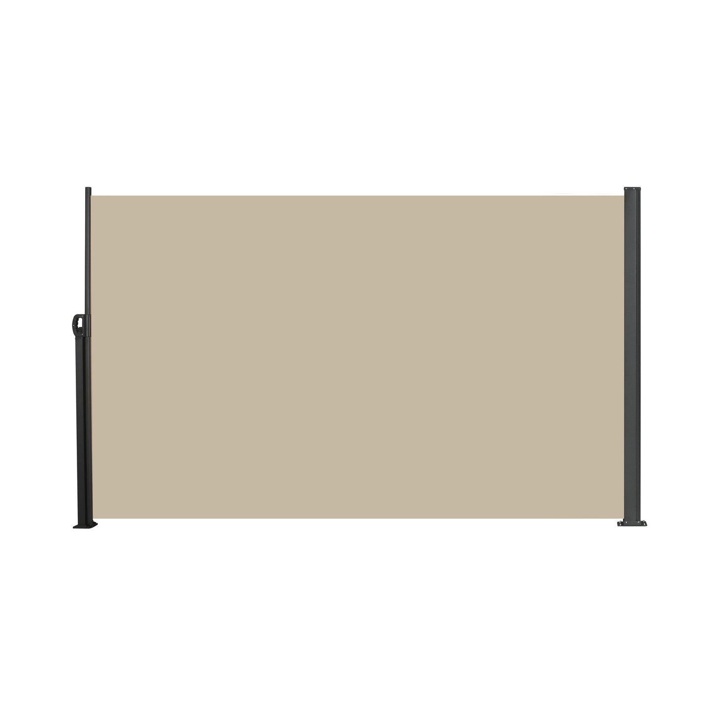 138" x 71" Retractable Side Awning - Beige Privacy Screen