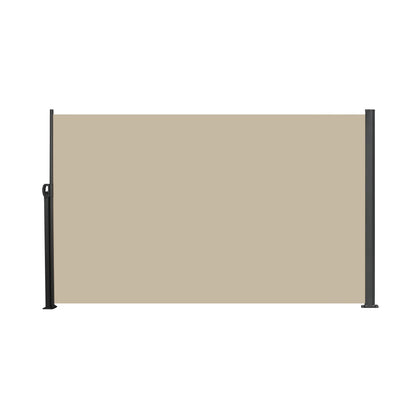 138" x 71" Retractable Side Awning - Beige Privacy Screen