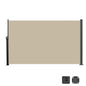 138" x 71''Retractable Side Awning, Waterproof & UV-Resistant, Privacy Screen Divider Roll Up Balcony(Beige)