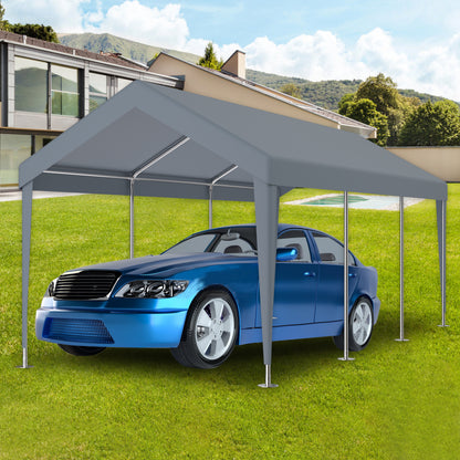 12x20ft Carport Canopy Cover - Grey Polypropylene