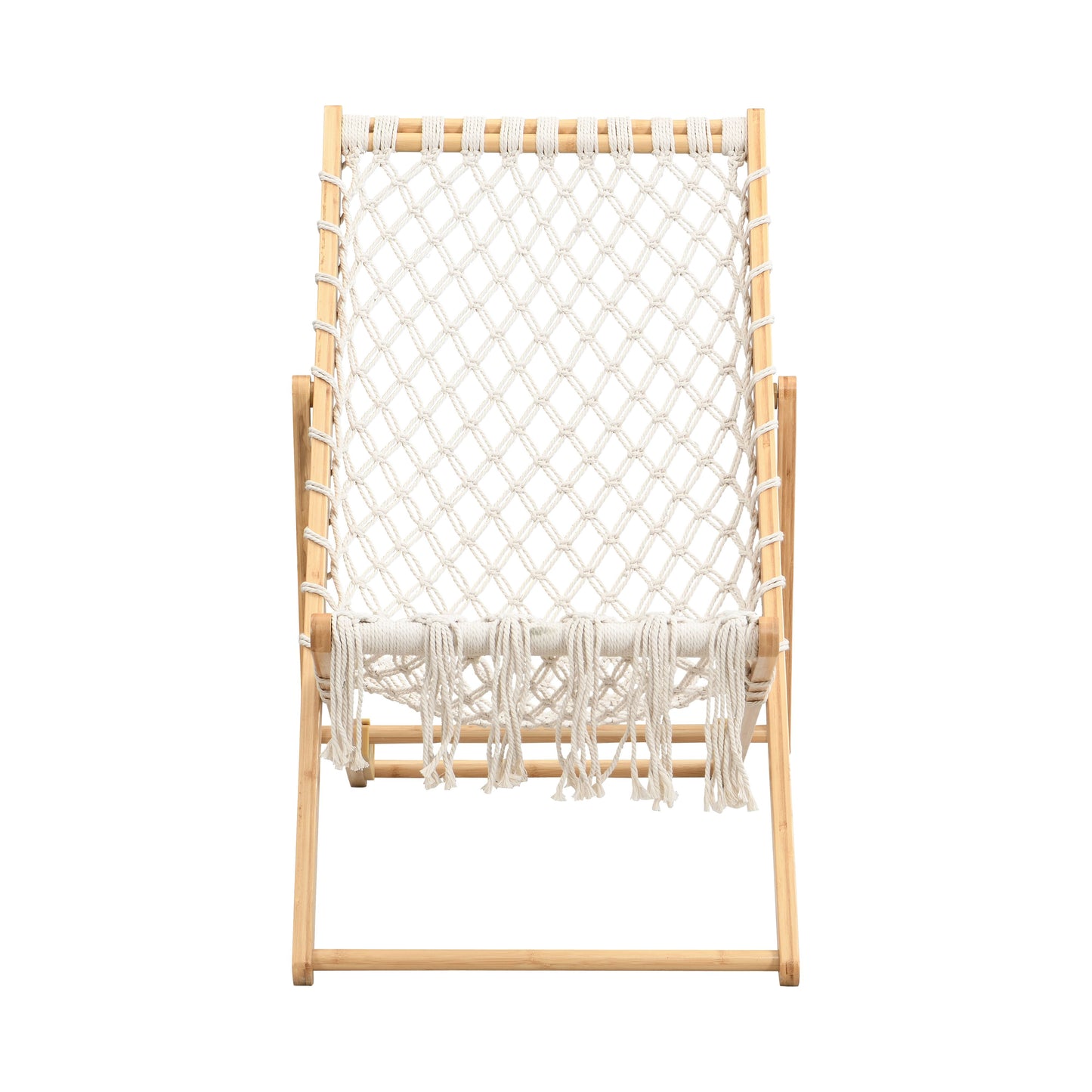 Natural Bamboo Outdoor Patio Chairs for Garden or Poolside Seating