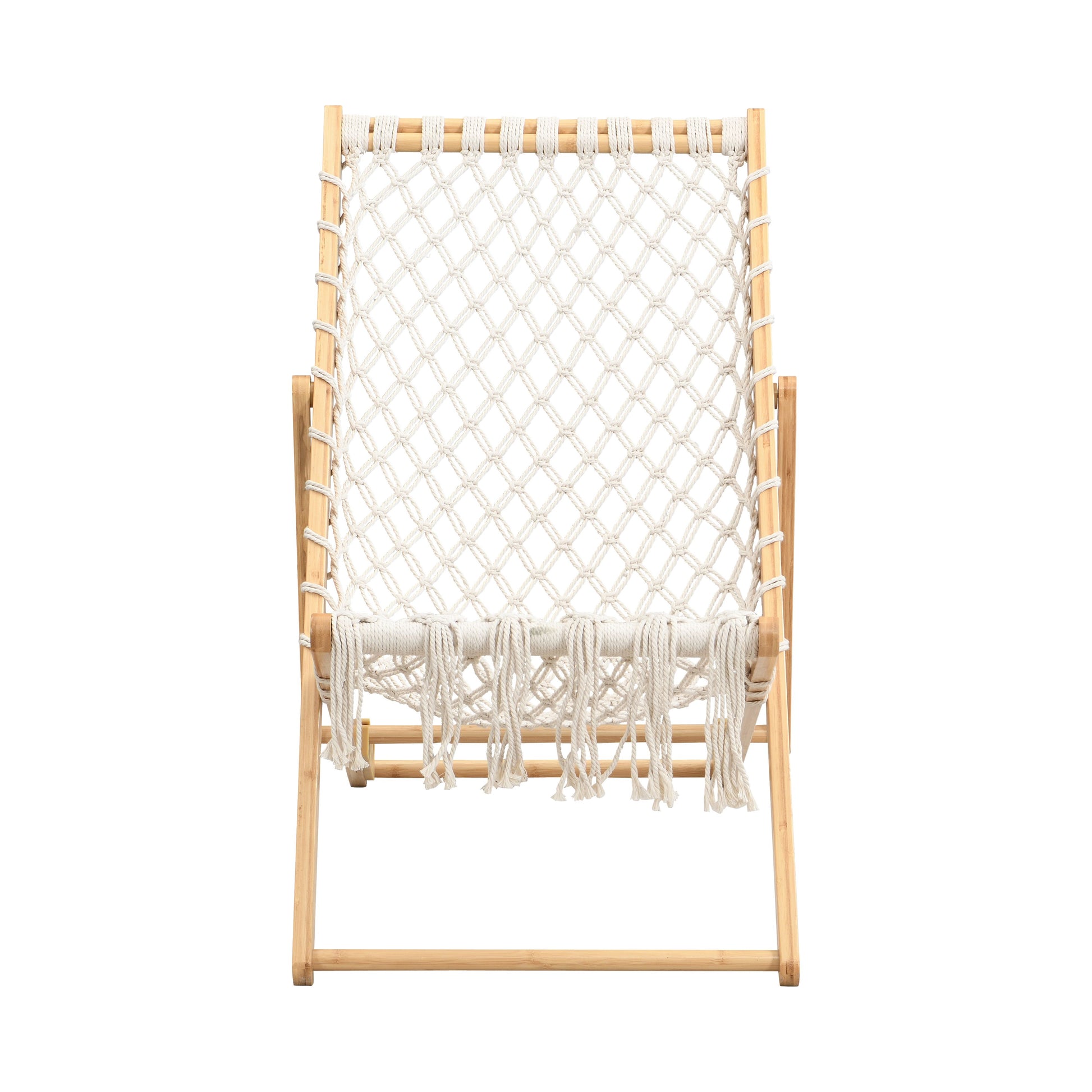 Natural Bamboo Outdoor Patio Chairs for Garden or Poolside Seating