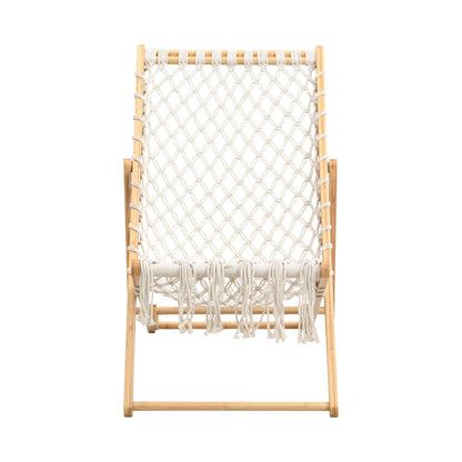 Natural Bamboo Outdoor Patio Chairs for Garden or Poolside Seating