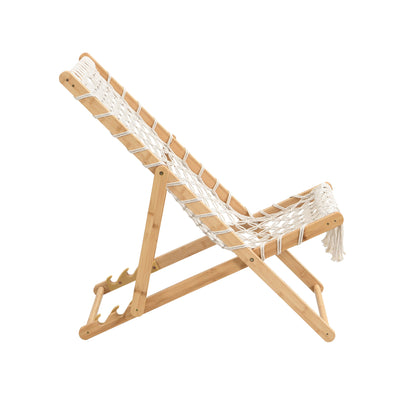 Natural Bamboo Outdoor Patio Chairs for Garden or Poolside Seating