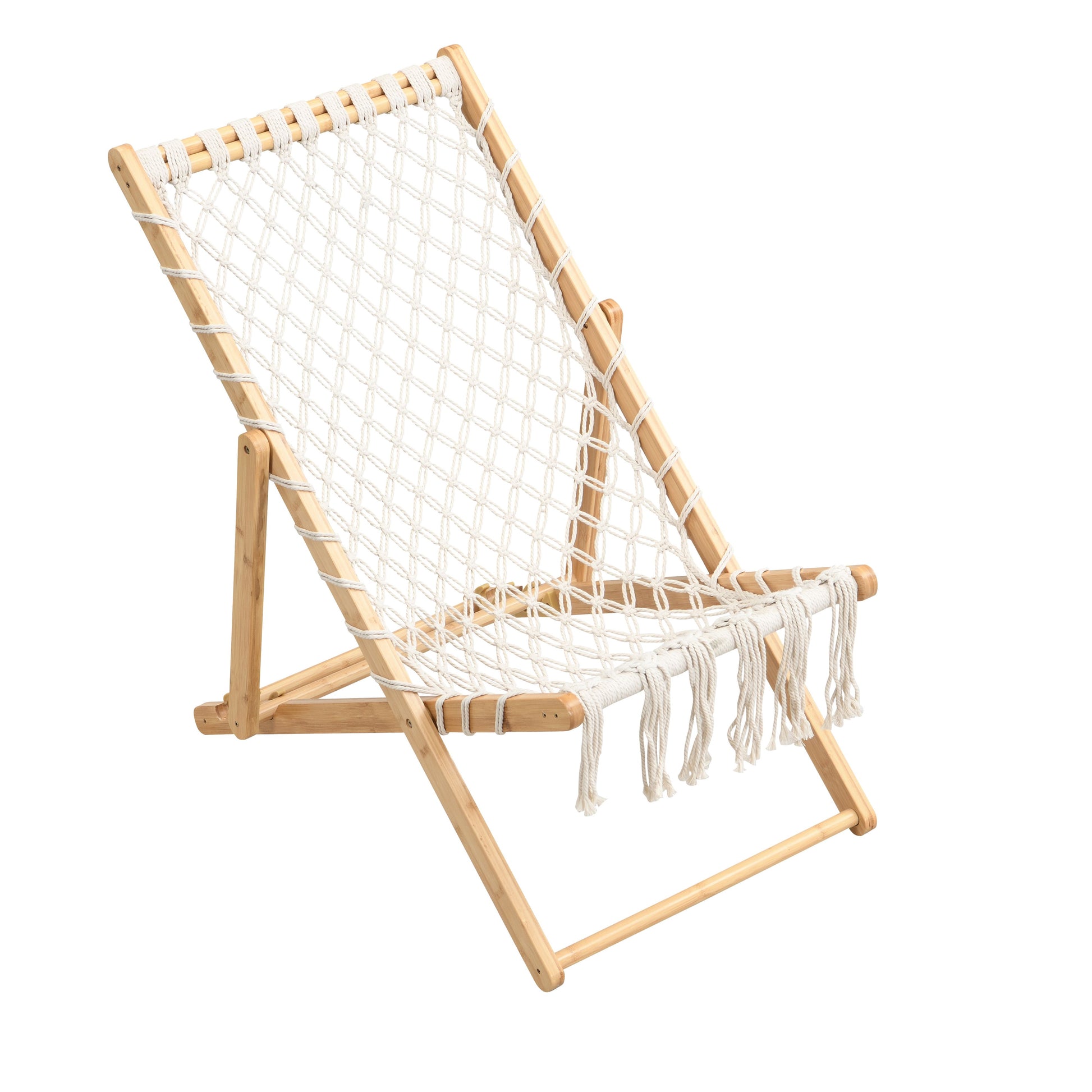 Natural Bamboo Outdoor Patio Chairs for Garden or Poolside Seating