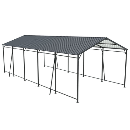 13' x 26.5' Metal Carport - Heavy Duty Outdoor Shelter