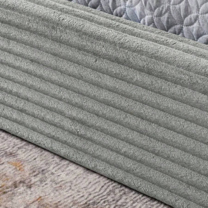 Size Upholstered Bed FrameAnd velvet fabric, Grounded Platform Bed with Decorative Curved Headboard and Solid Wood Frame, No Box Spring Required - 6887.7524.25