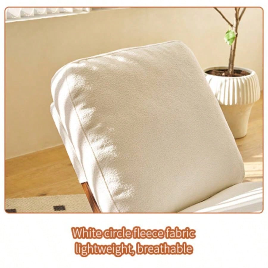 Comfortable Glider Rocking Chair, High - Quality Upholstery Glider Chair, Solid Wood Frame, Multiple Settings Accent Reading Chair Bedroom, Living Room, Nursery