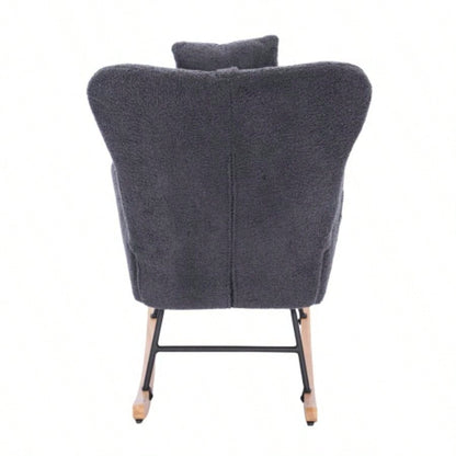 Teddy Upholstered Nursery Rocking Chair Living Room BedroomDARK Teddy