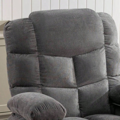 Massage Rocker Recliner Chair Rocking Chairs Adults Oversized with 2 Cup Holders, USB Charge Port Soft Features a Manual Massage and Heat. A+B
