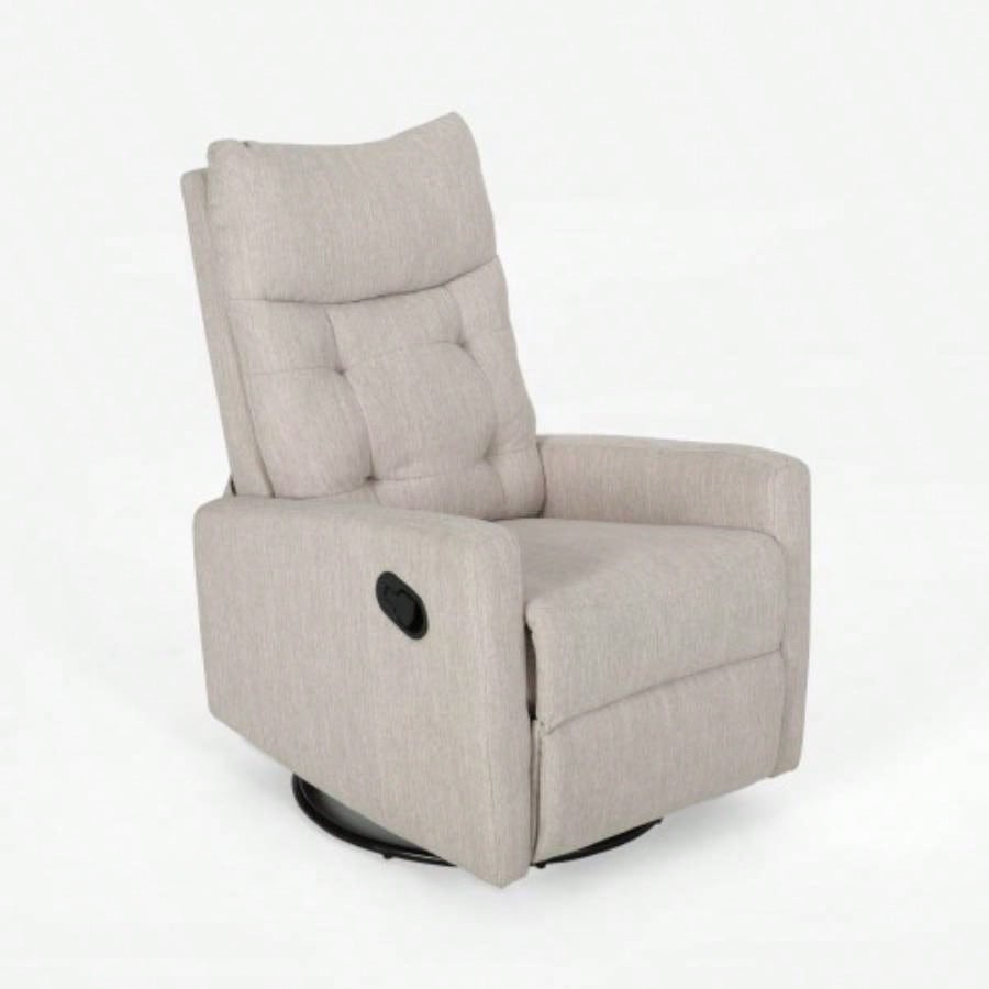 Recliner Chairs, Swivel Rocker Recliner Chair Adults, Glider Rocking Chair, Nursery Recliner Living Room, Reclining with Modern - Designed Armrests, Upholstered Fabric