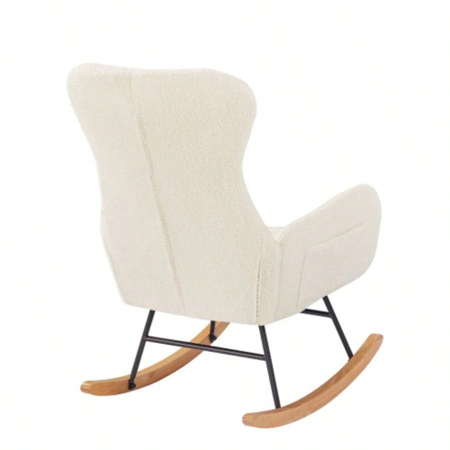 teddy fabric rocking chair