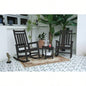 All Weather Rocking Chair Set with Side Table, 3 - Piece Rocking Chair Set with Wood - Texture, includes 2 Rocking Chairs and 1 Table