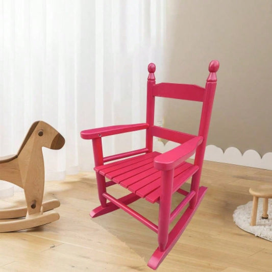 Childrens rocking red chair - Indoor or Outdoor - Suitable kids - Durable