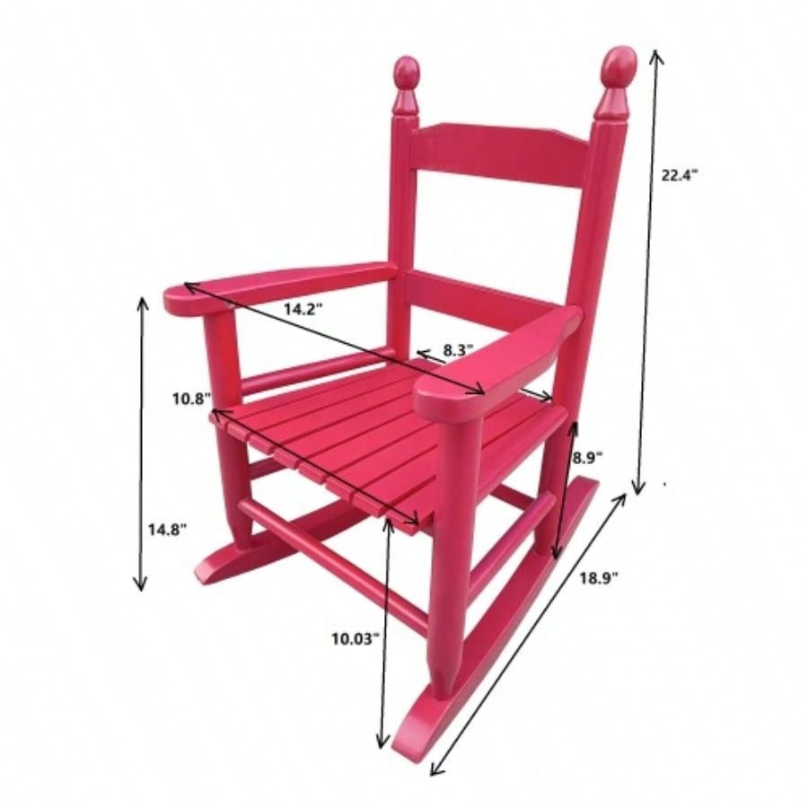 Childrens rocking red chair - Indoor or Outdoor - Suitable kids - Durable