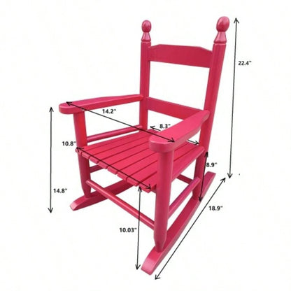 Childrens rocking red chair - Indoor or Outdoor - Suitable kids - Durable