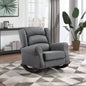 Elvin Beige Fabric Rocking Chair
