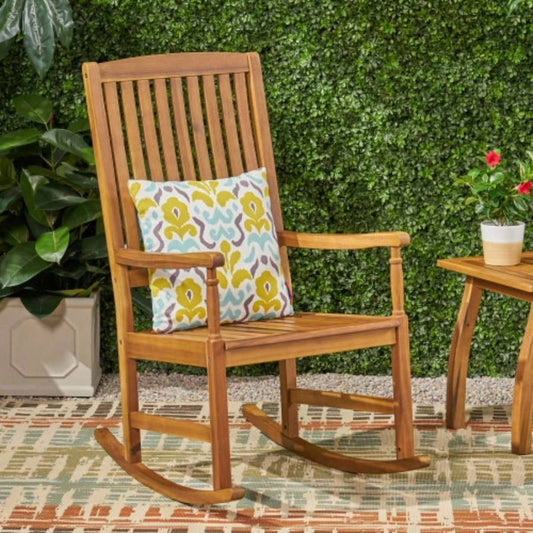 ARCADIA ROCKING CHAIR OUTDOOR, ACACIA WOOD, Natural
