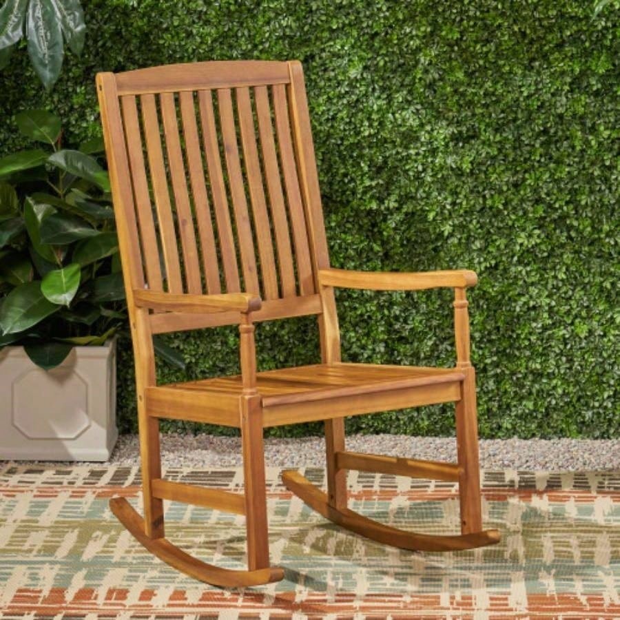 ARCADIA ROCKING CHAIR OUTDOOR, ACACIA WOOD, Natural