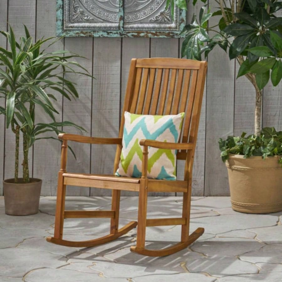 ARCADIA ROCKING CHAIR OUTDOOR, ACACIA WOOD, Natural
