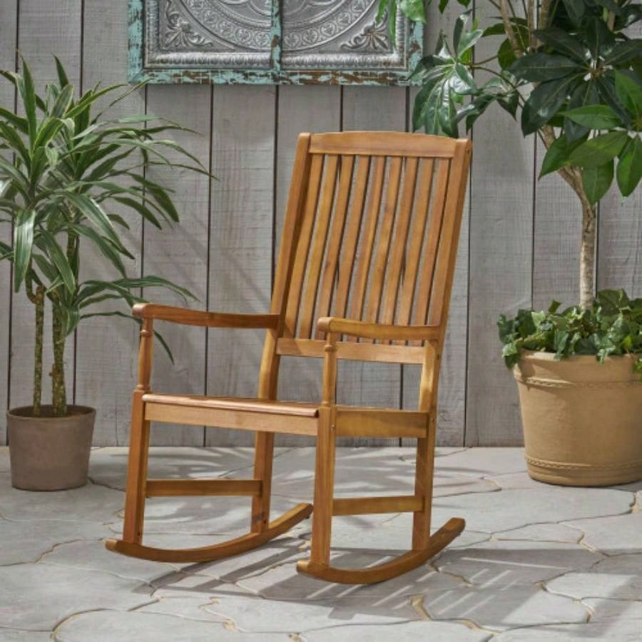 ARCADIA ROCKING CHAIR OUTDOOR, ACACIA WOOD, Natural