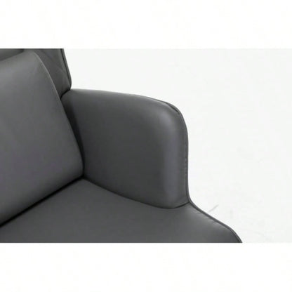 Rocking Chair, Glider Chair, Rocking Accent Chair with Lumbar Pillow and Ottoman Nursery/Living Room/Bedroom