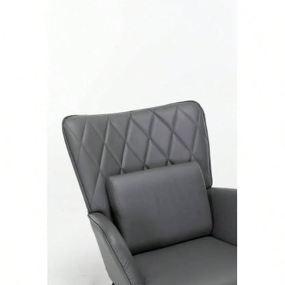 Rocking Chair, Glider Chair, Rocking Accent Chair with Lumbar Pillow and Ottoman Nursery/Living Room/Bedroom