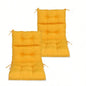 2 Pcs Set High Back Patio Chair Cushions, Tufted Rocking Chair Cushions, Adirondack Cushions Garden Porch Home Office Chair Use, 44x 22x 4 2 Pack - Navy Blue/White