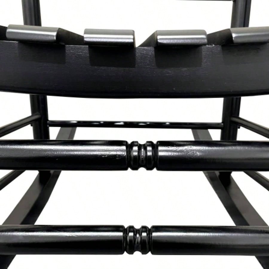 BALCONY PORCH ADULT ROCKING CHAIR - BLACK