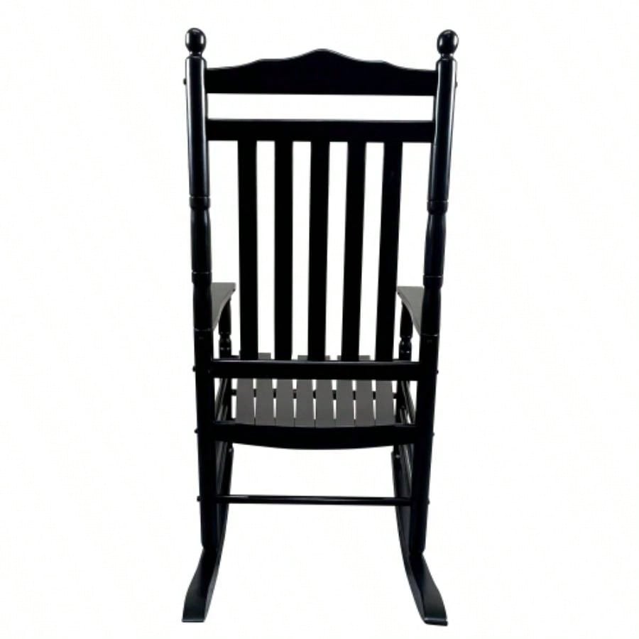 BALCONY PORCH ADULT ROCKING CHAIR - BLACK