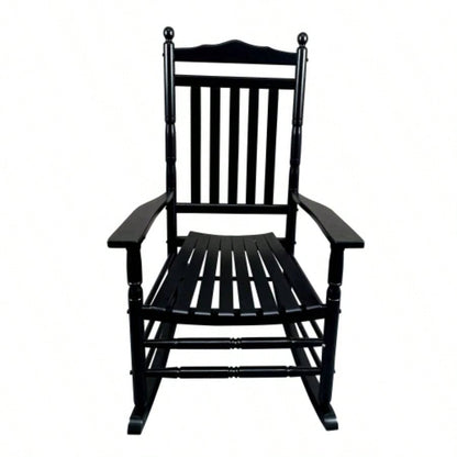 BALCONY PORCH ADULT ROCKING CHAIR - BLACK