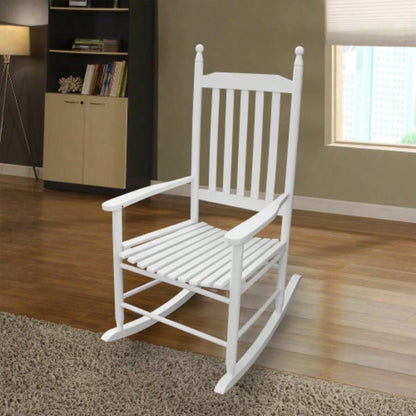 BALCONY PORCH ADULT ROCKING CHAIR - BLACK