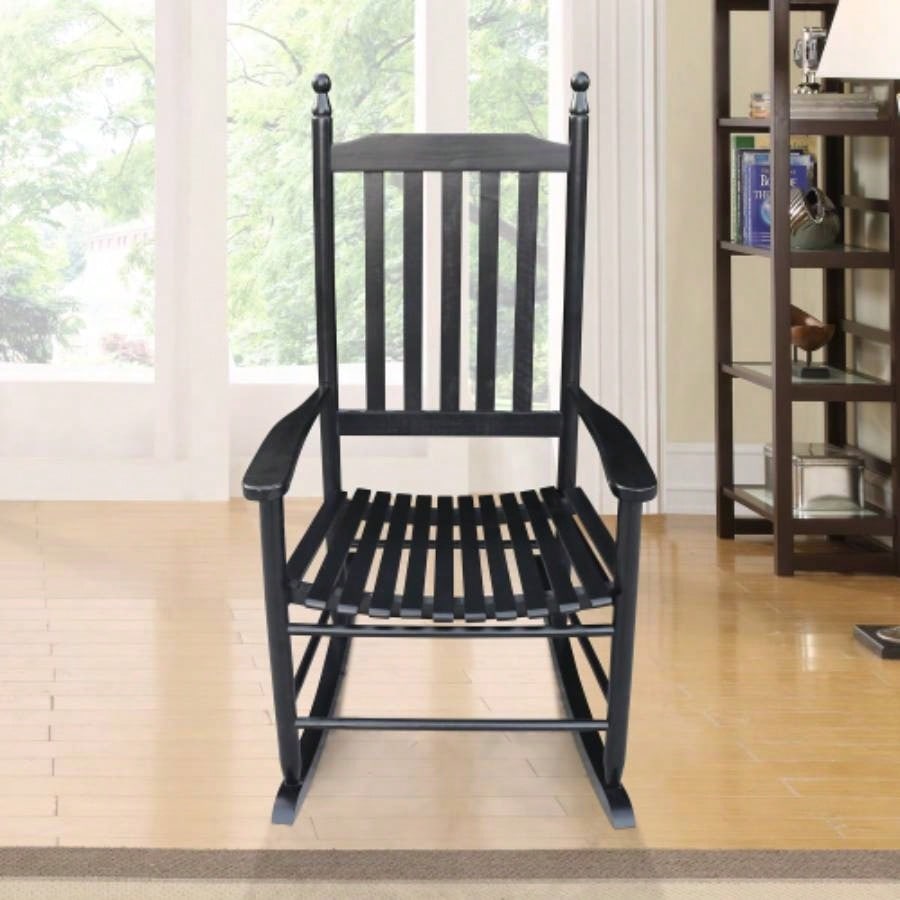 BALCONY PORCH ADULT ROCKING CHAIR - BLACK