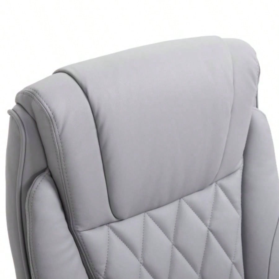 Vinsetto High Back 360 Swivel Ergonomic Home Office Chair with Flip Up Arms, Faux Leather Computer Desk Rocking Chair,