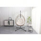 Outdoor - shaped Hanging Chair with Stand, Patio - shaped Swing Chair, Indoor Rocking Chair, Outdoor Hammock - shaped Chair, Beige