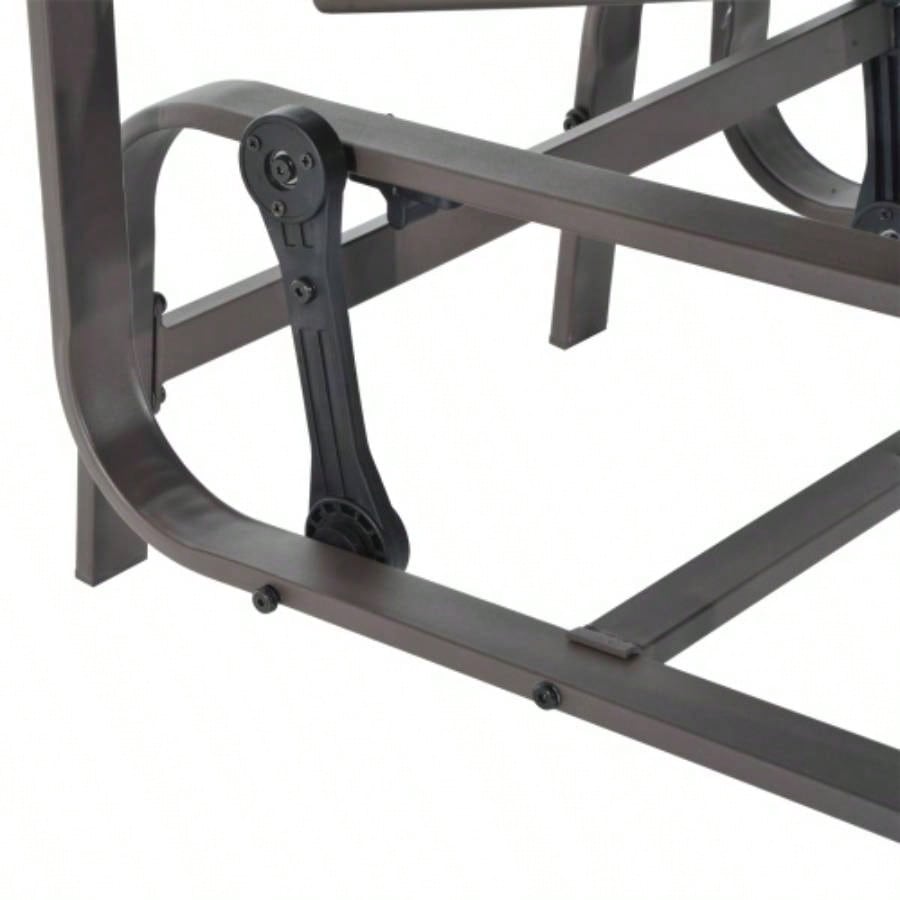 Outsunny Outdoor Glider Chair, Gliders Outside Patio with Smooth Rocking Mechanism and Lightweight Construction Backyard, Gray