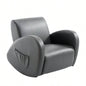 Kids Sofa Rocking Chair with Side Pocket, PU Leather Toddler Armchair Children