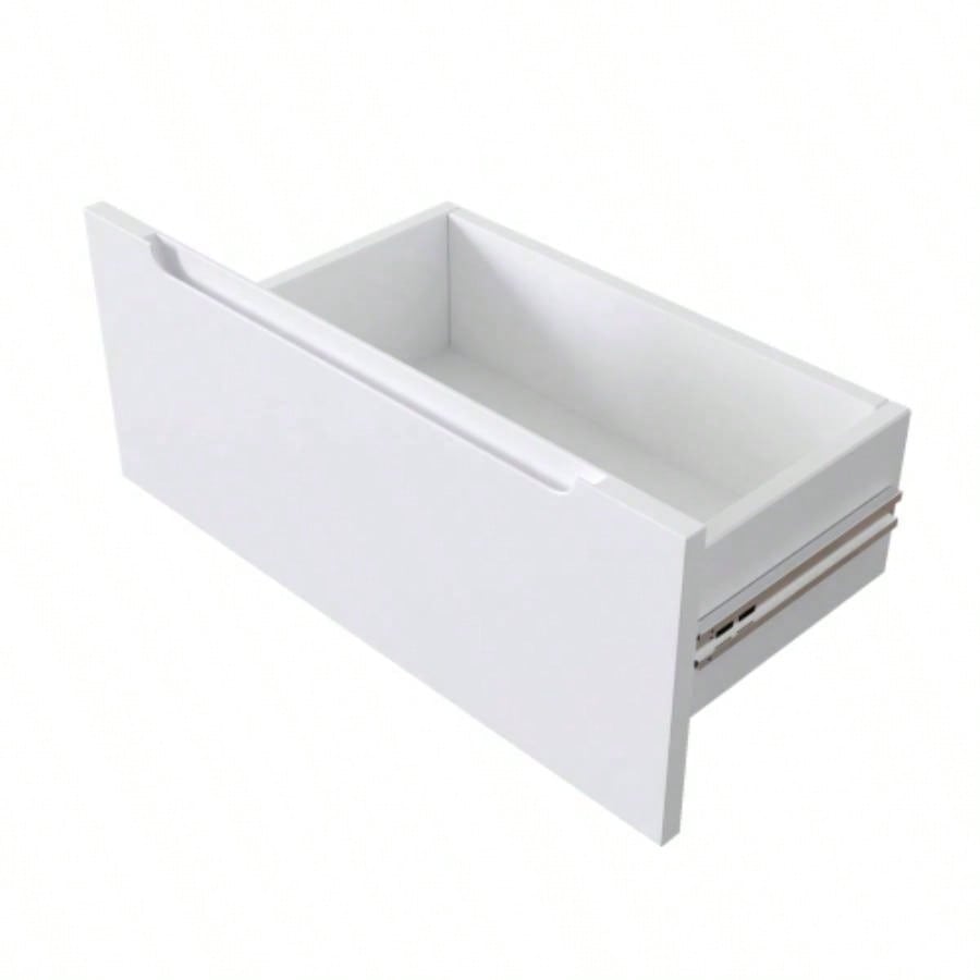 3 in 1 Vanity Desk with open Top Mirror, Small Make Up Vanity Set with Visible Glass Desktop, Compact Makeup Vanity with 3 Drawers, Dressing Table Bedroom