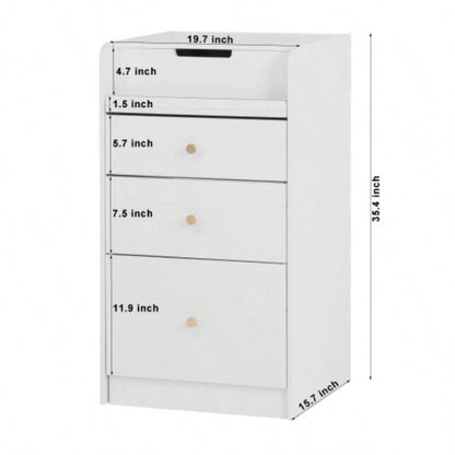 Small Vanity Desk with Mirror - White Makeup Vanitys Set Make up Table with Chair, Drawers, Space Saving Cute Dressing Table Girls Bedroom Living room