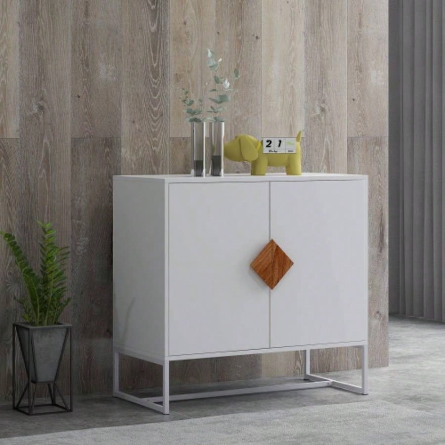 Solid wood special shape square handle design with 4 drawers bedroom furniture dressers