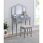 Sanlo Wooden Vanity Make Up Table and Stool Set, Gold