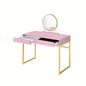Coleen White Gold Vanity Desk/Mirror Jewelry Tray