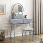Beautiful Pink Vanity Dresser with Mirror and Stool Set Storage Drawers Bedroom Furniture 1pc