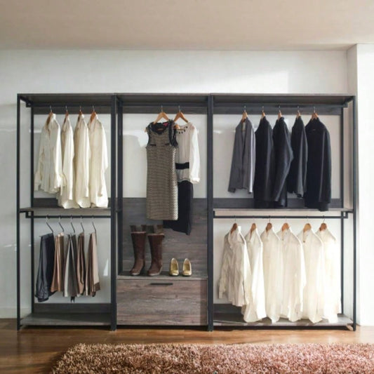 Monica Wood Walk - in Closet System