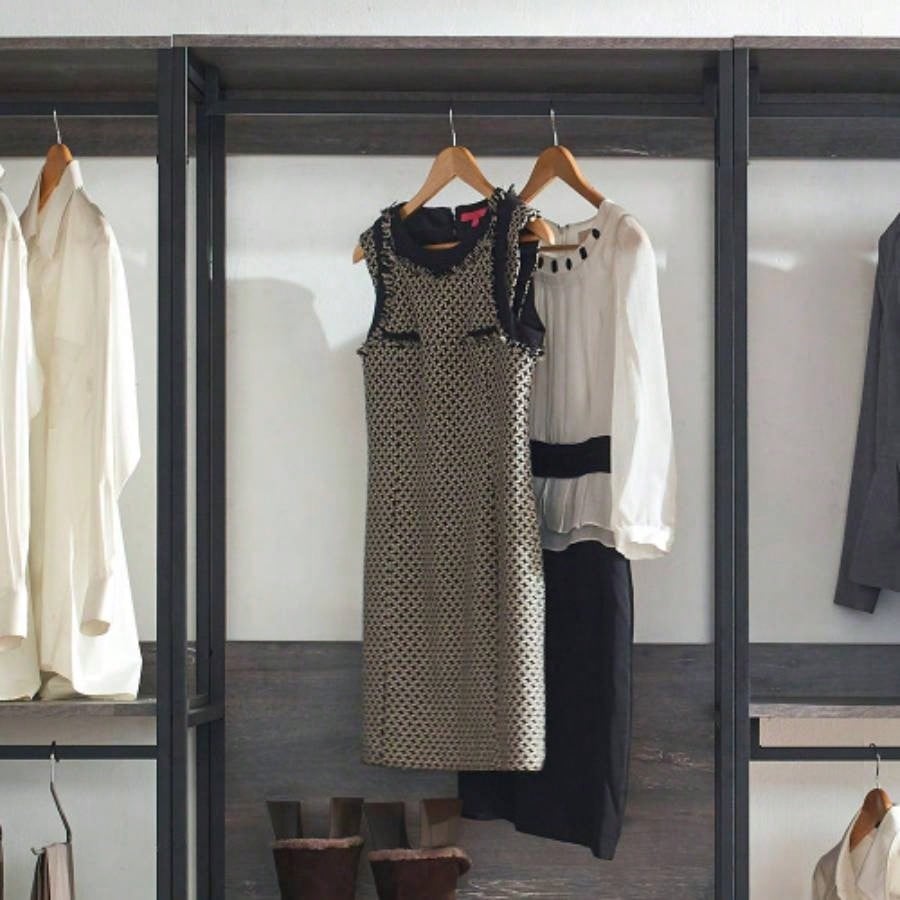 Monica Wood Walk - in Closet System