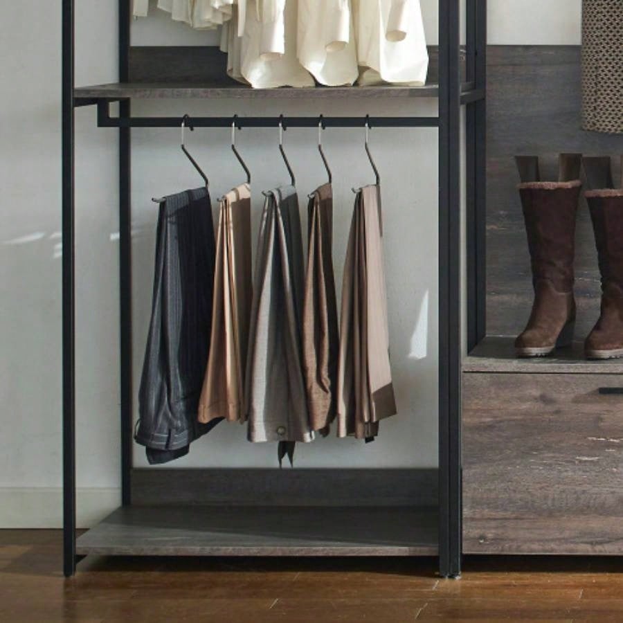 Monica Wood Walk - in Closet System
